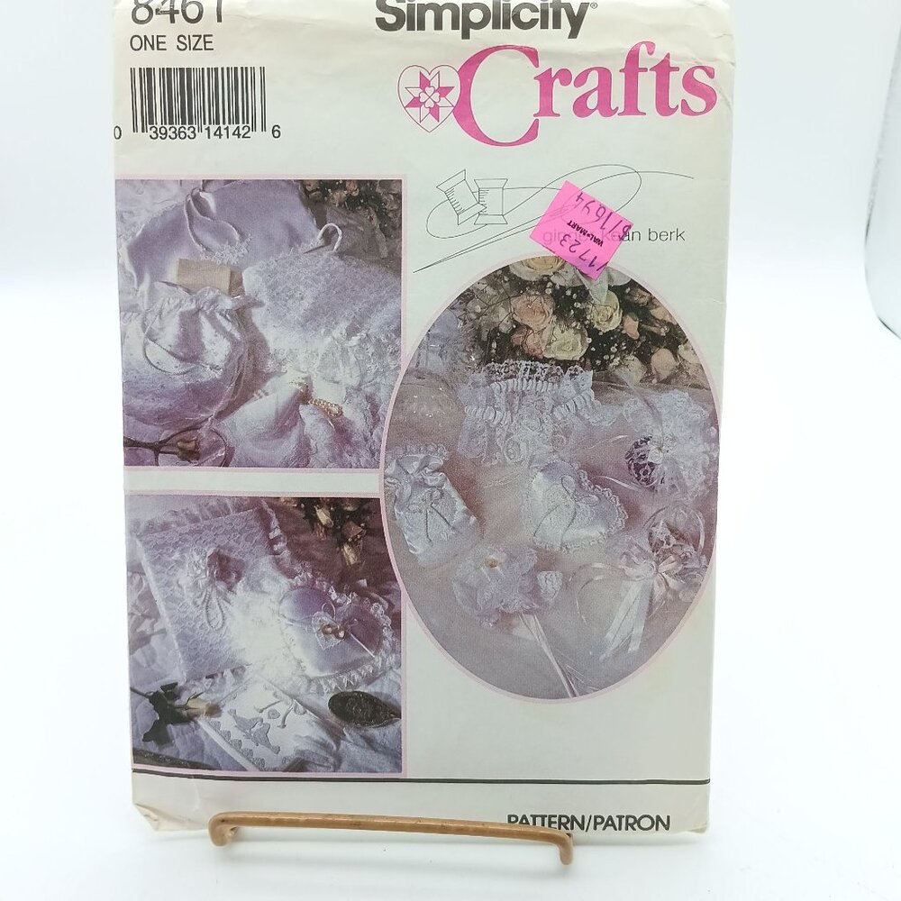 Simplicity Crafts 8401 Vintage Bridal Accessories Pattern 1993 One Size